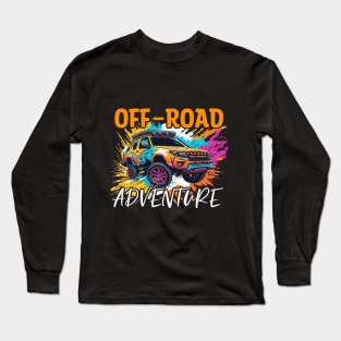 Offroad Adventure Retro colorful design. Long Sleeve T-Shirt